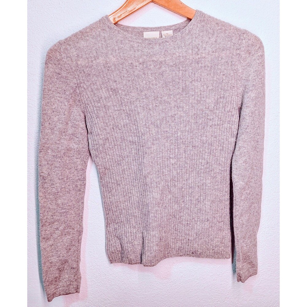 Merona Women's Size XS Cashmere Sweater Gray Pull Over (237)